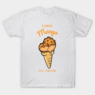 I Love Mango Ice Cream T-Shirt